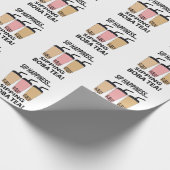 Papier Cadeau Thé Boba Thé aux bulles  (Coin)