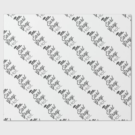 Papier Cadeau Thé - chaud gris de comte (Plat)