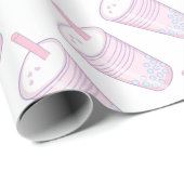 Papier Cadeau Thé de bulle (Coin rond)