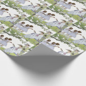 Papier Cadeau Thé de jardin rétro (Coin)