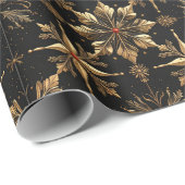 Papier Cadeau The Elegant Christmas - Black (Coin rond)