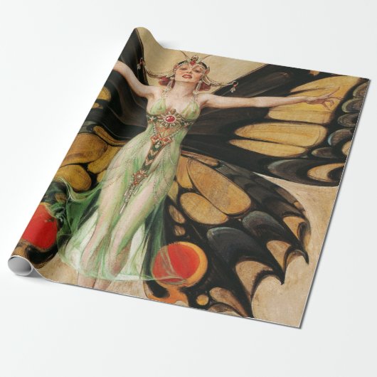 Papier Cadeau The Flapper, 1922 par Joseph Christian Leyendecker (Déroulé)