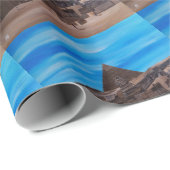 Papier Cadeau The Great Sphinx and the Pyramid of Khafre (Coin rond)