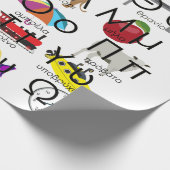 Papier Cadeau The Greek Alphabet Letters (Coin)