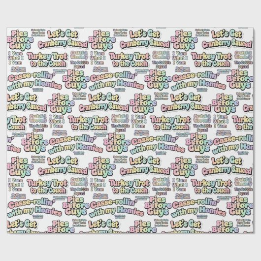 Papier Cadeau The Holiday Feast Fun Wrapping Paper (Plat)