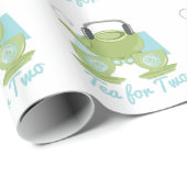 Papier Cadeau Thé pour deux (Coin rond)