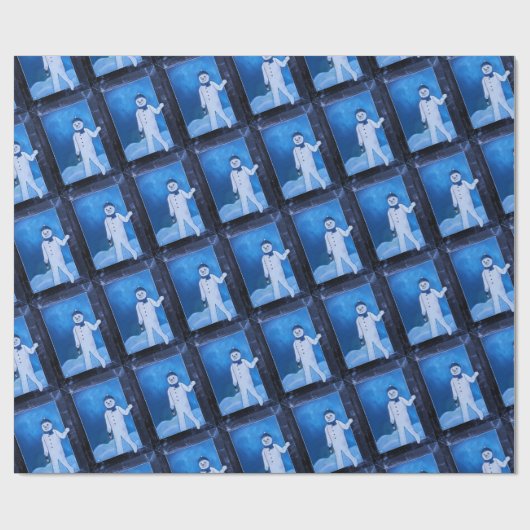 Papier Cadeau The Snowman's Escape Painting by Alfred Fox (Plat)