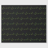 Papier Cadeau Thé Théanine Formule chimique moléculaire (Plat)