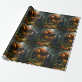 Papier Cadeau The wizard of the Shell fantasy mat wrapping paper (Déroulé)