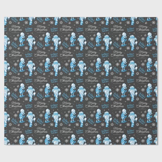 Papier Cadeau THE YEAR WITHOUT A SANTA CLAUS™ Snow Miser Pattern (Plat)