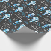 Papier Cadeau THE YEAR WITHOUT A SANTA CLAUS™ Snow Miser Pattern (Coin)