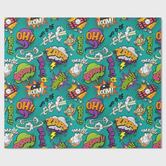 Papier Cadeau Thème BD (Plat)