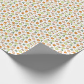 Papier Cadeau Thème Citrouille des vidéos d'automne (Coin)