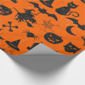 Papier Cadeau Thème d'amusement de Halloween (Coin)