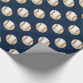 Papier Cadeau Thème de baseball (Coin)