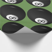 Papier Cadeau Thème de billard Eight Ball (Coin)