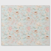 Papier Cadeau Thème de fête de thé shabby chic pour la douche de (Plat)