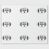 Papier Cadeau Thème De Football Dallas (Plat)