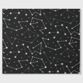 Papier Cadeau Thème de la Lune Céleste (Plat)