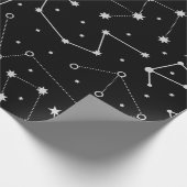 Papier Cadeau Thème de la Lune Céleste (Coin)