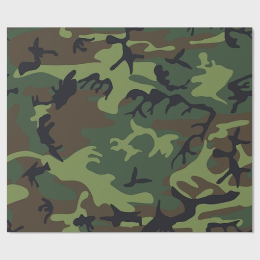 Papier Cadeau Thème de l'armée (Plat)