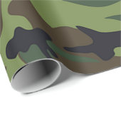 Papier Cadeau Thème de l'armée (Coin rond)