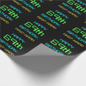 Papier Cadeau Thème de l'informatique numérique amusante 69ème a (Coin)