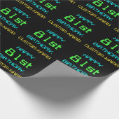 Papier Cadeau Thème de l'informatique numérique amusante 81ème a (Coin)