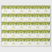 Papier Cadeau Thème de mariage citron Main Squeeze Shower de mar (Plat)