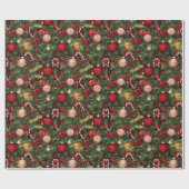 Papier Cadeau Thème de Noël (Plat)