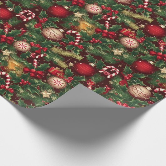 Papier Cadeau Thème de Noël (Coin)