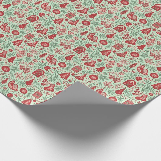 Papier Cadeau Thème de Noël (Coin)