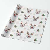 Papier Cadeau Thème de Noël de golf (Déroulé)