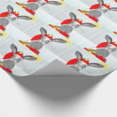 Papier Cadeau Thème de Noël de lapin lapin mignon (Coin)