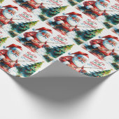 Papier Cadeau Thème de Noël de pêche (Coin)