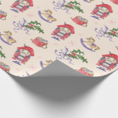 Papier Cadeau Thème de noël des noisettes (Coin)