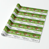 Papier Cadeau Thème de Noël du baseball (Déroulé)