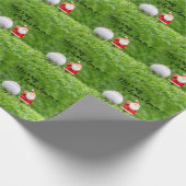 Papier Cadeau Thème de Noël du baseball (Coin)