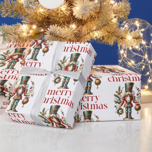Papier Cadeau Thème de Noël Nutcracker Motif (Vacances)