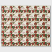 Papier Cadeau Thème de Noël ping pong (Plat)