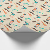 Papier Cadeau Thème de salon de coiffure (Coin)