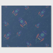 Papier Cadeau Thème Espace (Plat)
