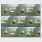 Papier Cadeau Thème Golf Floride (Plat)