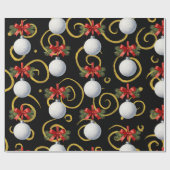 Papier Cadeau Thème Golf Noël  (Plat)