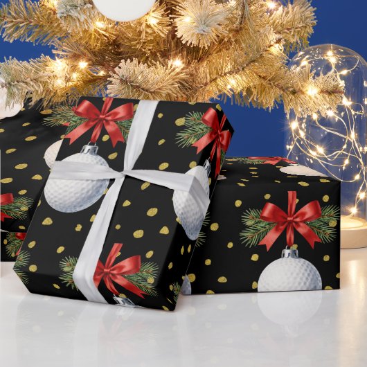Papier Cadeau Thème Golf Noël (Vacances)