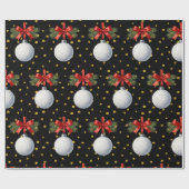 Papier Cadeau Thème Golf Noël (Plat)