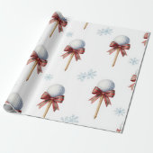 Papier Cadeau Thème Golf Noël (Déroulé)