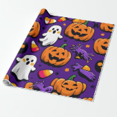 Papier Cadeau Thème Halloween (Déroulé)