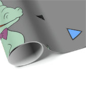 Papier Cadeau Thème Jungle personnalisé Anniversaire (Coin rond)