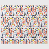 Papier Cadeau Thème Londres (Plat)